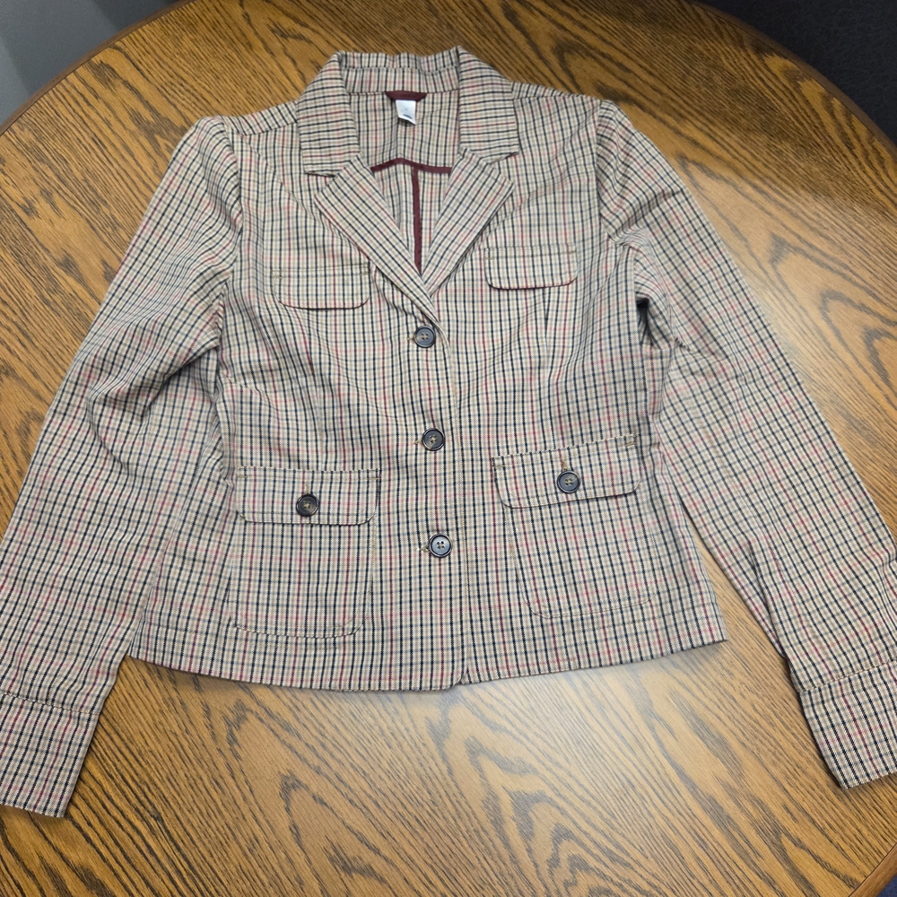 Old Navy Women's Checkered Blazer